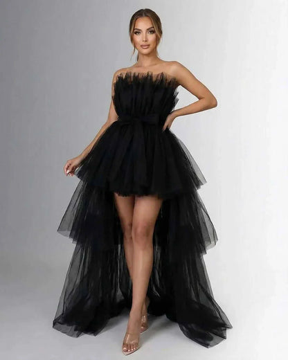 Black Cotton Gown Square Neck Sleeveless Maxi Dress | Black-Tie Events, Night Out & Day-to-Night, front view | Ramblion | SKU: CMX-592837465-black-L-9733,CMX-592837465-black-M-9653,CMX-592837465-black-S-3787,CMX-592837465-black-XL-3926,CMX-592837465-black-XS-9720