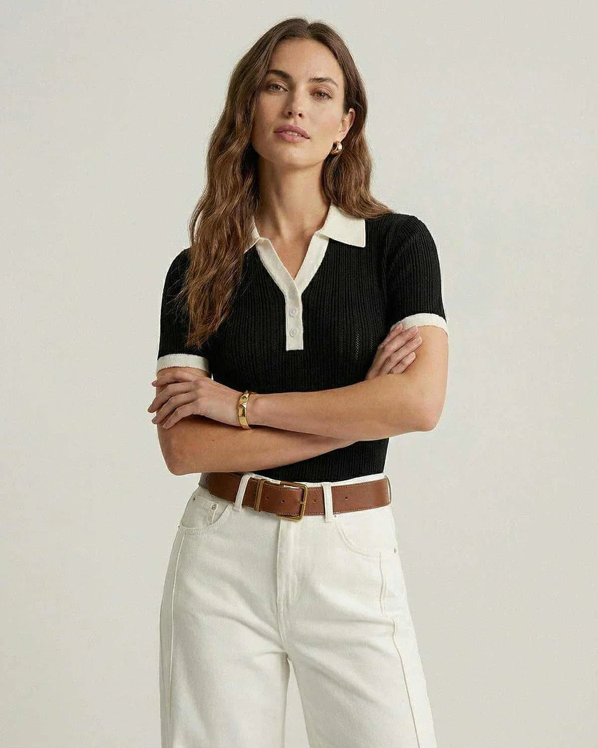 Black Cotton Polo, front view | Ramblion | SKU: SPS-48291-black-L-5001,SPS-48291-black-M-6616,SPS-48291-black-S-8604,SPS-48291-black-XL-3528,SPS-48291-black-XS-8273