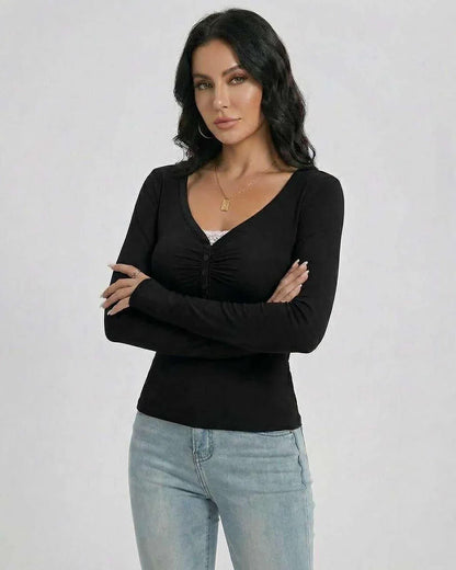 Black Pullover, front view | Ramblion | SKU: NP-47295-Black-L-9172,NP-47295-Black-M-8594,NP-47295-Black-S-1339,NP-47295-Black-XL-4748,NP-47295-Black-XS-8781