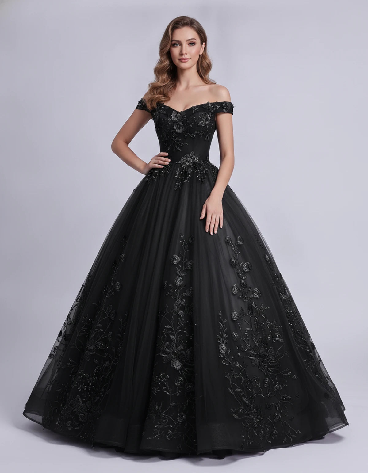 Blanchette Maxi Dresses — Black | SKU: RB-3c7112-black-2,RB-3c7112-black-4,RB-3c7112-black-6,RB-3c7112-black-8,RB-3c7112-black-10,RB-3c7112-black-12,RB-3c7112-black-14,RB-3c7112-black-14W,RB-3c7112-black-16,RB-3c7112-black-16W,RB-3c7112-black-18W