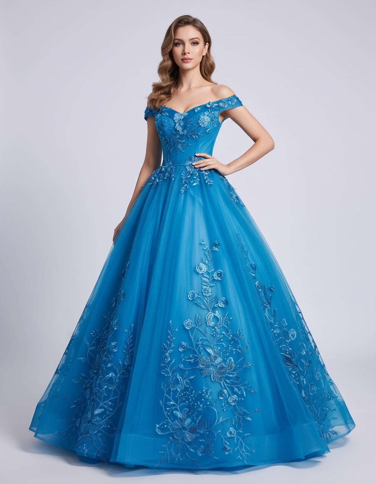Blanchette Maxi Dresses — Lake blue | SKU: RB-3c7112-lakeblue-2,RB-3c7112-lakeblue-4,RB-3c7112-lakeblue-6,RB-3c7112-lakeblue-8,RB-3c7112-lakeblue-10,RB-3c7112-lakeblue-12,RB-3c7112-lakeblue-14,RB-3c7112-lakeblue-14W,RB-3c7112-lakeblue-16,RB-3c7112-lakeblue-16W,RB-3c7112-lakeblue-18W