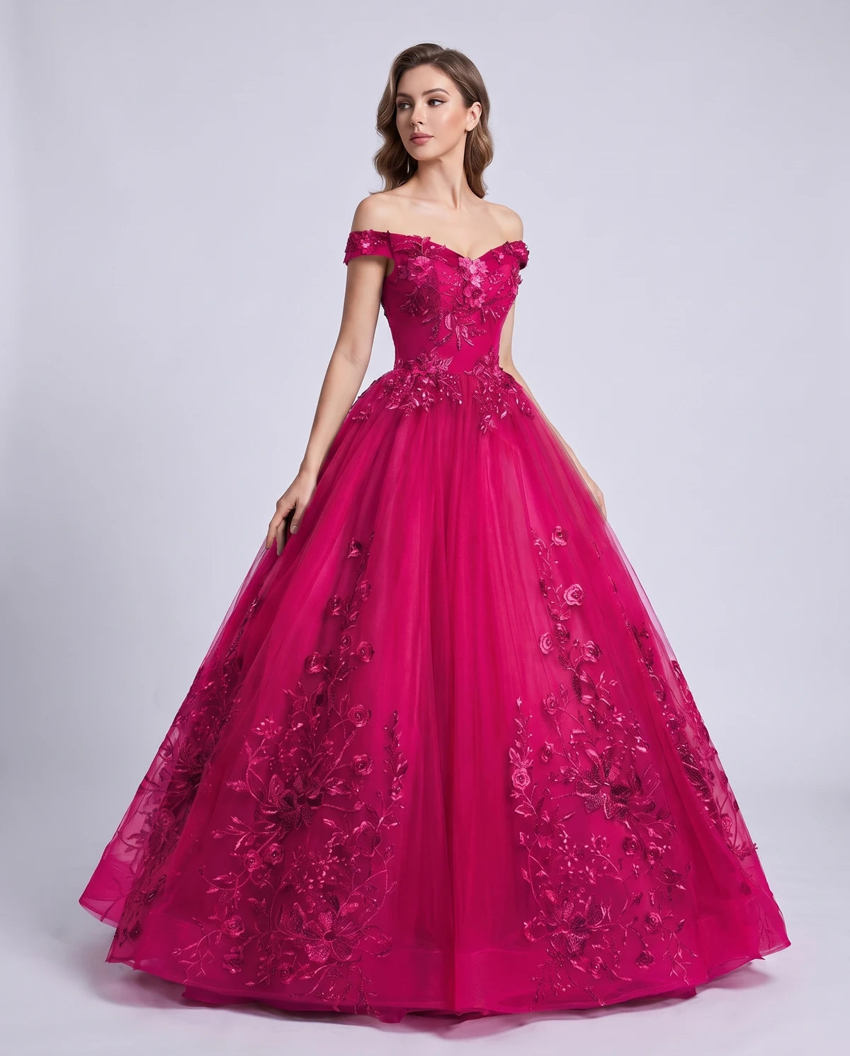 Blanchette Maxi Dresses — Rose red