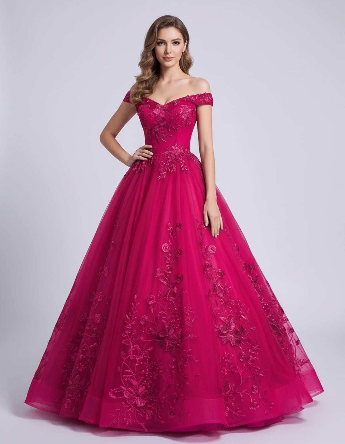 Blanchette Maxi Dresses — Rose red | SKU: RB-3c7112-rosered-2,RB-3c7112-rosered-4,RB-3c7112-rosered-6,RB-3c7112-rosered-8,RB-3c7112-rosered-10,RB-3c7112-rosered-12,RB-3c7112-rosered-14,RB-3c7112-rosered-14W,RB-3c7112-rosered-16,RB-3c7112-rosered-16W,RB-3c7112-rosered-18W