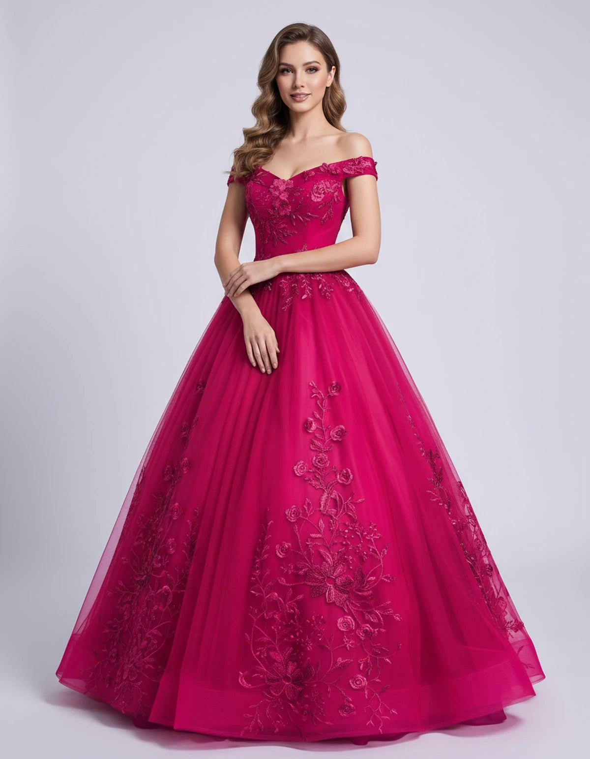 Blanchette Maxi Dresses — Rose red | SKU: RB-3c7112-rosered-2,RB-3c7112-rosered-4,RB-3c7112-rosered-6,RB-3c7112-rosered-8,RB-3c7112-rosered-10,RB-3c7112-rosered-12,RB-3c7112-rosered-14,RB-3c7112-rosered-14W,RB-3c7112-rosered-16,RB-3c7112-rosered-16W,RB-3c7112-rosered-18W