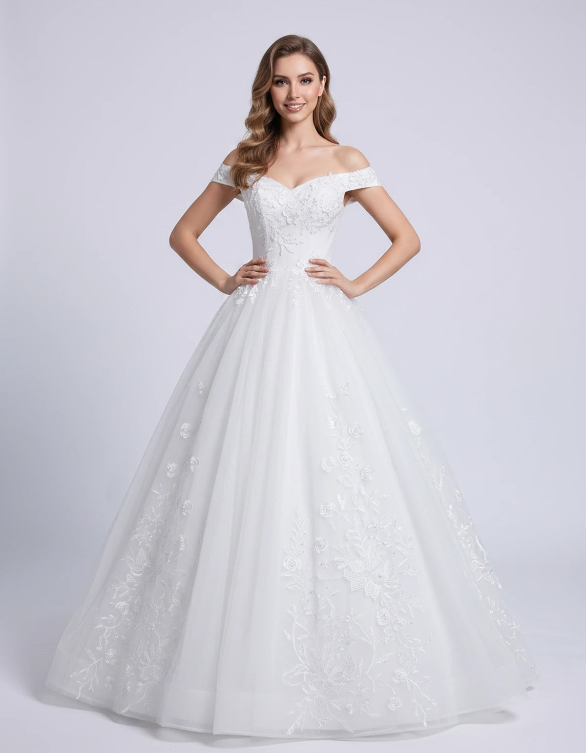 Blanchette Maxi Dresses — White | SKU: RB-3c7112-white-2,RB-3c7112-white-4,RB-3c7112-white-6,RB-3c7112-white-8,RB-3c7112-white-10,RB-3c7112-white-12,RB-3c7112-white-14,RB-3c7112-white-14W,RB-3c7112-white-16,RB-3c7112-white-16W,RB-3c7112-white-18W