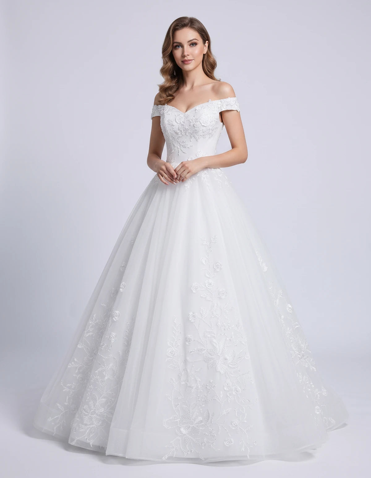 Blanchette Maxi Dresses — White | SKU: RB-3c7112-white-2,RB-3c7112-white-4,RB-3c7112-white-6,RB-3c7112-white-8,RB-3c7112-white-10,RB-3c7112-white-12,RB-3c7112-white-14,RB-3c7112-white-14W,RB-3c7112-white-16,RB-3c7112-white-16W,RB-3c7112-white-18W