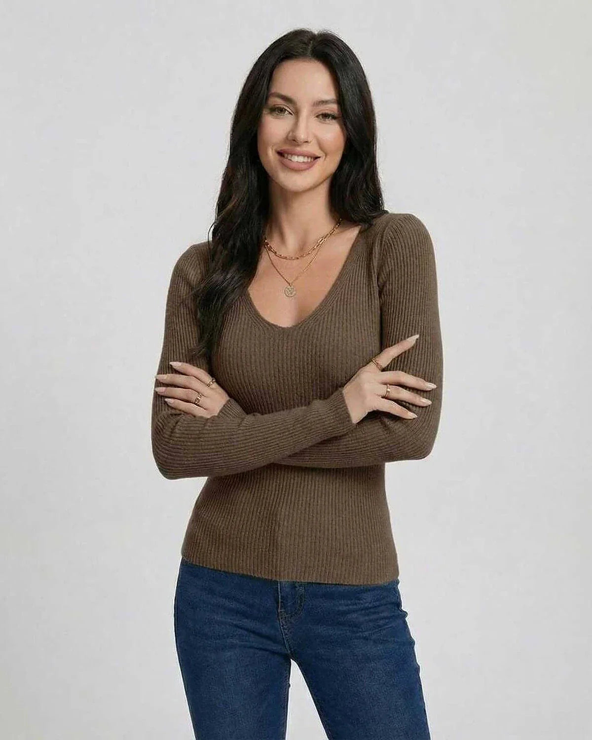 Blue Pullover, front view | Ramblion | SKU: EP-29384-BRN-L-2148,EP-29384-BRN-M-6889,EP-29384-BRN-S-6715,EP-29384-BRN-XL-9263,EP-29384-BRN-XS-5414