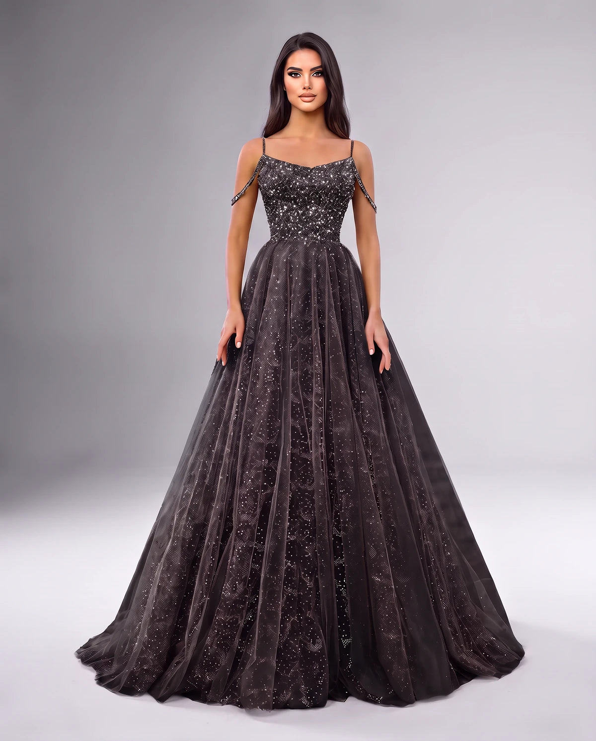 Bordeaux Maxi Dresses — Black