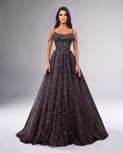 Bordeaux Maxi Dresses — Black
