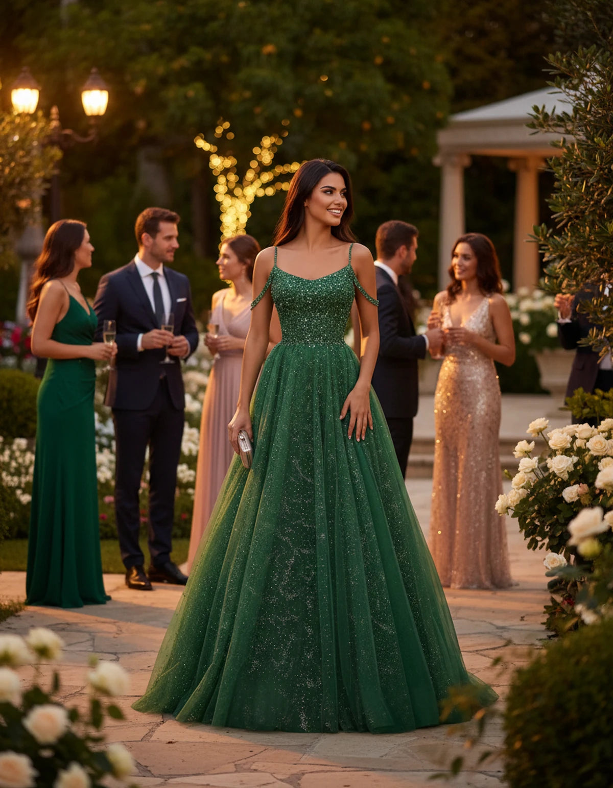 Bordeaux Maxi Dresses — Green | SKU: RB-14be82-green-2,RB-14be82-green-4,RB-14be82-green-6,RB-14be82-green-8,RB-14be82-green-10,RB-14be82-green-12,RB-14be82-green-14,RB-14be82-green-16,RB-14be82-green-16W,RB-14be82-green-18W,RB-14be82-green-20W,RB-14be82-green-22W
