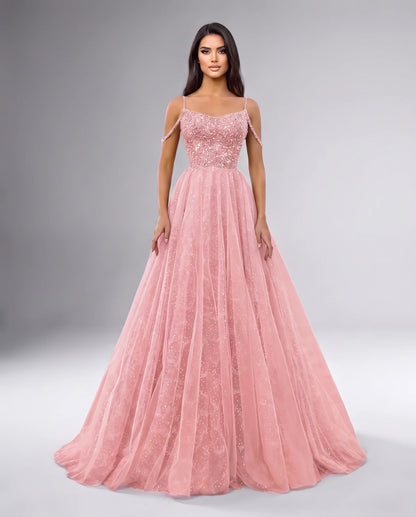 Bordeaux Maxi Dresses — Pink