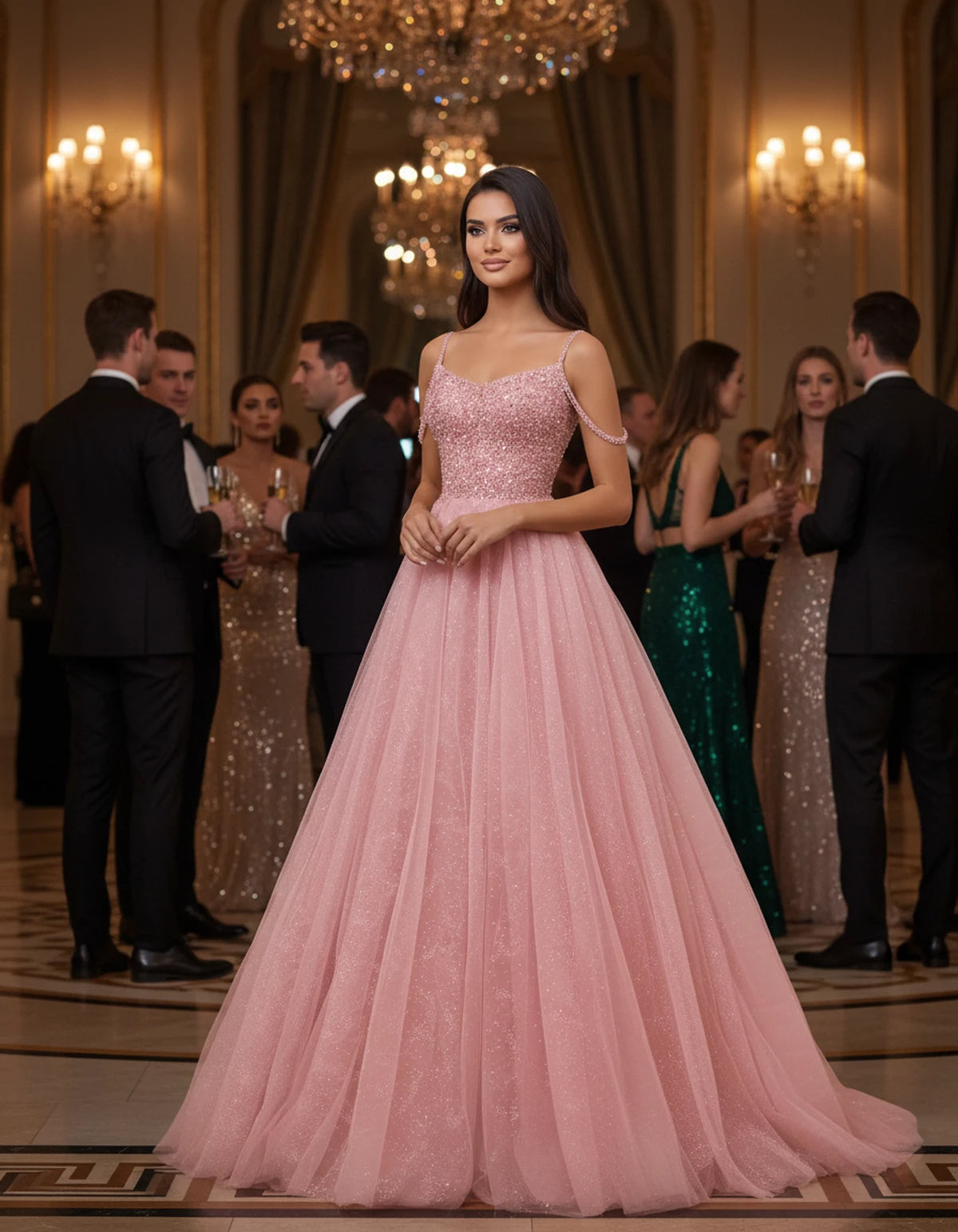 Bordeaux Maxi Dresses — Pink | SKU: RB-14be82-pink-2,RB-14be82-pink-4,RB-14be82-pink-6,RB-14be82-pink-8,RB-14be82-pink-10,RB-14be82-pink-12,RB-14be82-pink-14,RB-14be82-pink-16,RB-14be82-pink-16W,RB-14be82-pink-18W,RB-14be82-pink-20W,RB-14be82-pink-22W