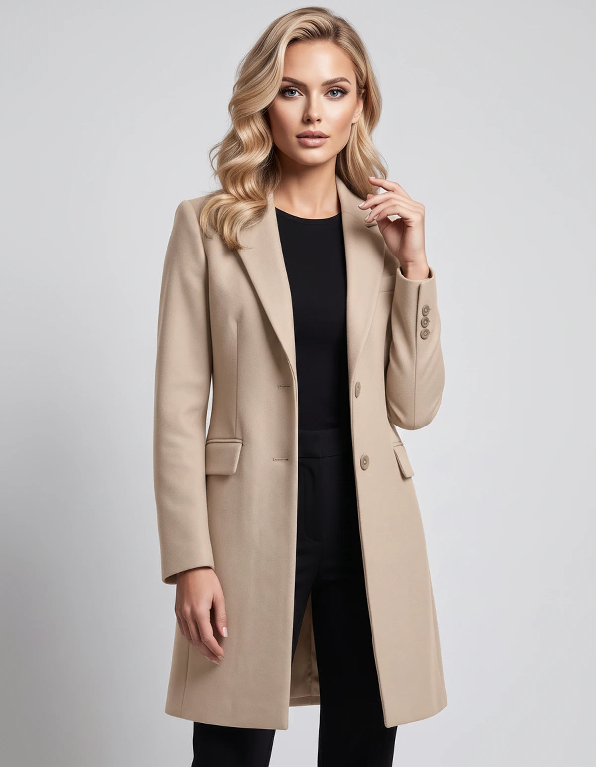 Brindille Jackets — Beige | SKU: RB-26e776-beige-XS,RB-26e776-beige-S,RB-26e776-beige-M,RB-26e776-beige-L,RB-26e776-beige-XL,RB-26e776-beige-2XL