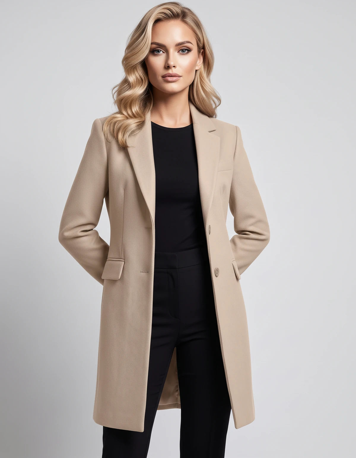 Brindille Jackets — Beige | SKU: RB-26e776-beige-XS,RB-26e776-beige-S,RB-26e776-beige-M,RB-26e776-beige-L,RB-26e776-beige-XL,RB-26e776-beige-2XL