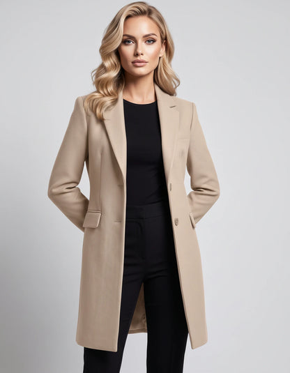 Brindille Jackets — Beige | SKU: RB-26e776-beige-XS,RB-26e776-beige-S,RB-26e776-beige-M,RB-26e776-beige-L,RB-26e776-beige-XL,RB-26e776-beige-2XL