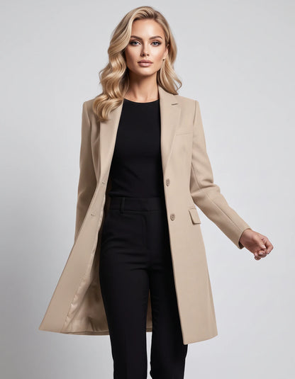 Brindille Jackets — Beige | SKU: RB-26e776-beige-XS,RB-26e776-beige-S,RB-26e776-beige-M,RB-26e776-beige-L,RB-26e776-beige-XL,RB-26e776-beige-2XL