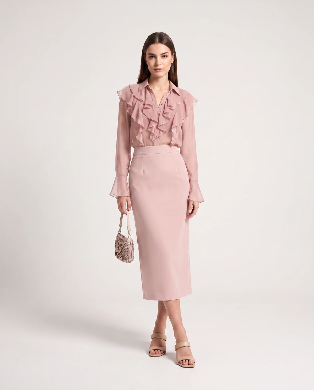 Briony Midi Dresses — 01 Pink