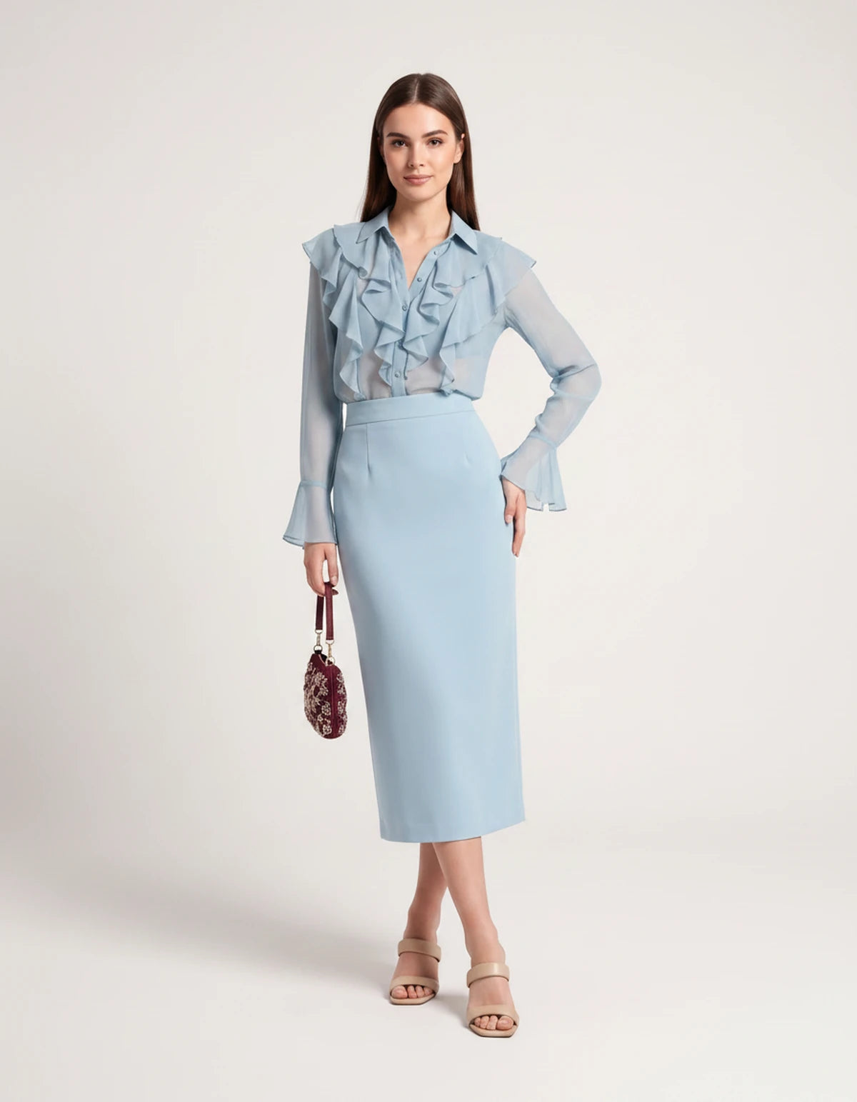Briony Midi Dresses — 03 Blue | SKU: RB-ed3ad3-03blue-XS,RB-ed3ad3-03blue-S,RB-ed3ad3-03blue-M,RB-ed3ad3-03blue-L,RB-ed3ad3-03blue-XL