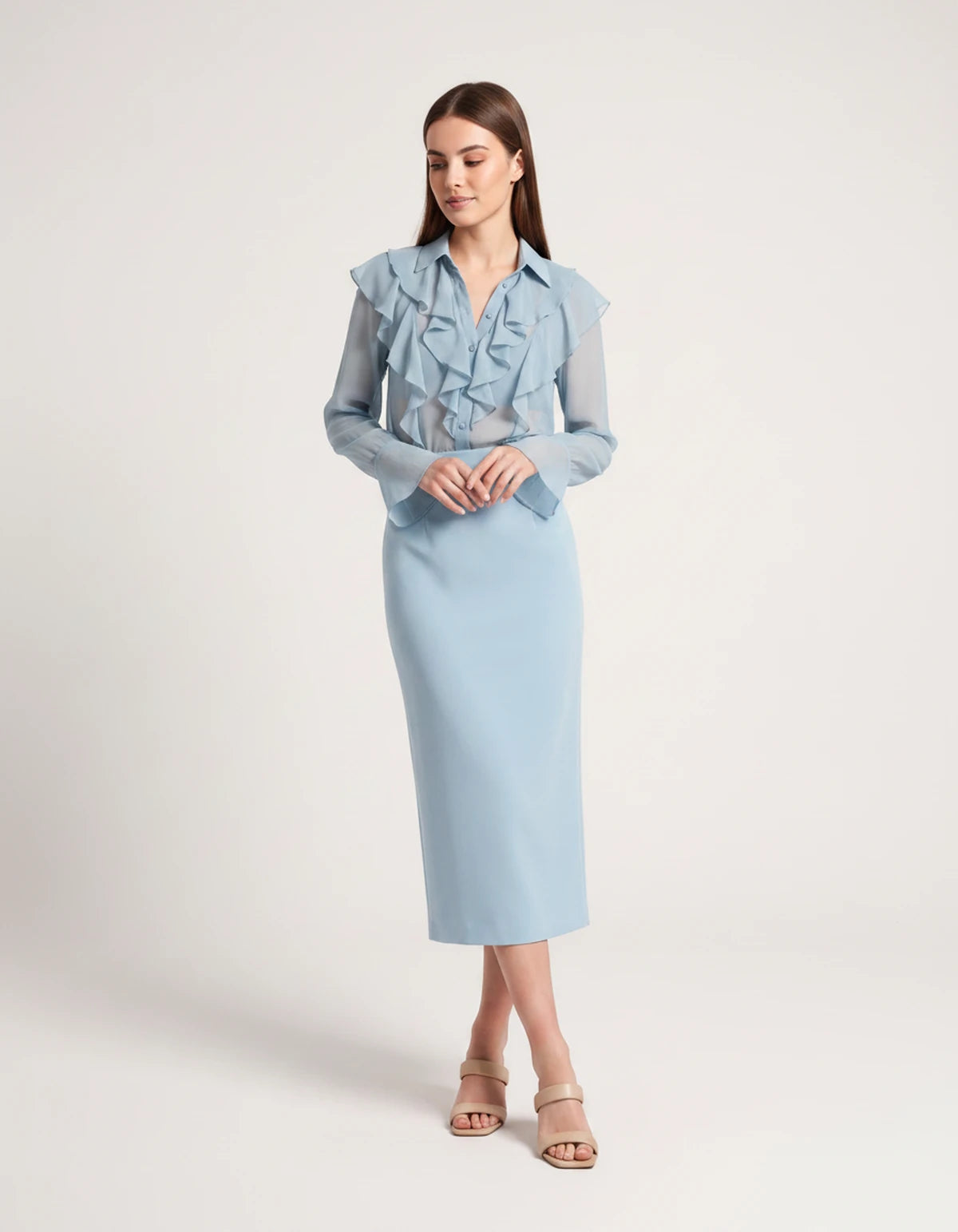 Briony Midi Dresses — 03 Blue | SKU: RB-ed3ad3-03blue-XS,RB-ed3ad3-03blue-S,RB-ed3ad3-03blue-M,RB-ed3ad3-03blue-L,RB-ed3ad3-03blue-XL