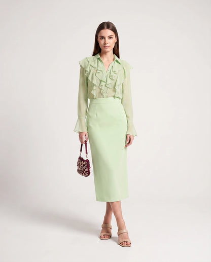 Briony Midi Dresses — Mint