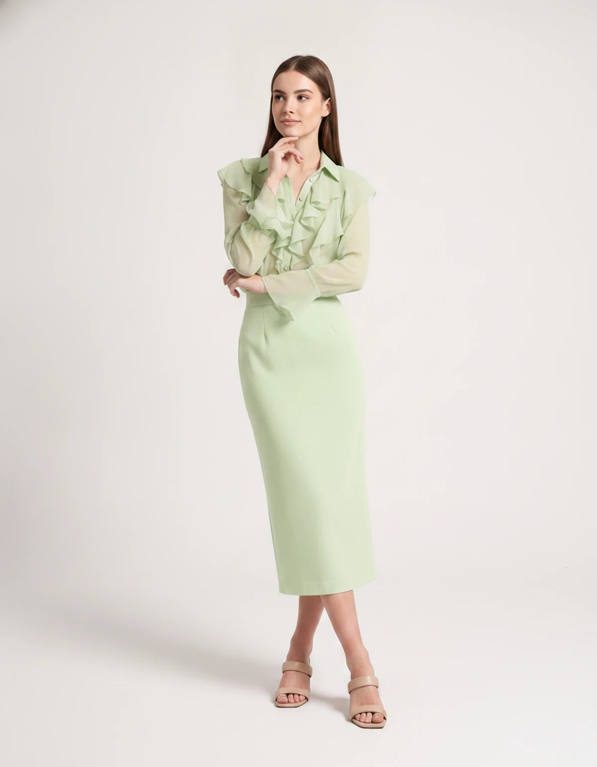 Briony Midi Dresses — Mint | SKU: RB-ed3ad3-mint-XS,RB-ed3ad3-mint-S,RB-ed3ad3-mint-M,RB-ed3ad3-mint-L,RB-ed3ad3-mint-XL