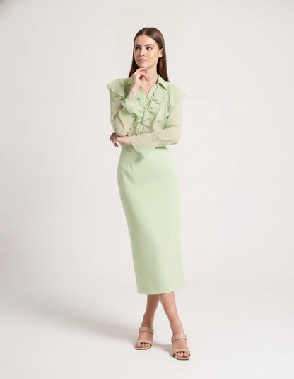 Briony Midi Dresses — Mint | SKU: RB-ed3ad3-mint-XS,RB-ed3ad3-mint-S,RB-ed3ad3-mint-M,RB-ed3ad3-mint-L,RB-ed3ad3-mint-XL
