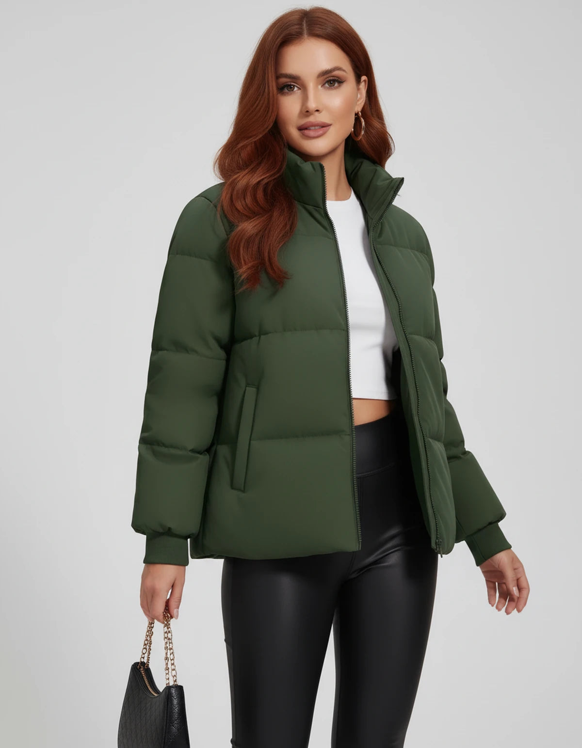 Bryndis Jackets — Army green | SKU: RB-48d636-armygre1-XS,RB-48d636-armygre1-S,RB-48d636-armygre1-M,RB-48d636-armygre1-L,RB-48d636-armygre1-XL,RB-48d636-armygre1-2XL
