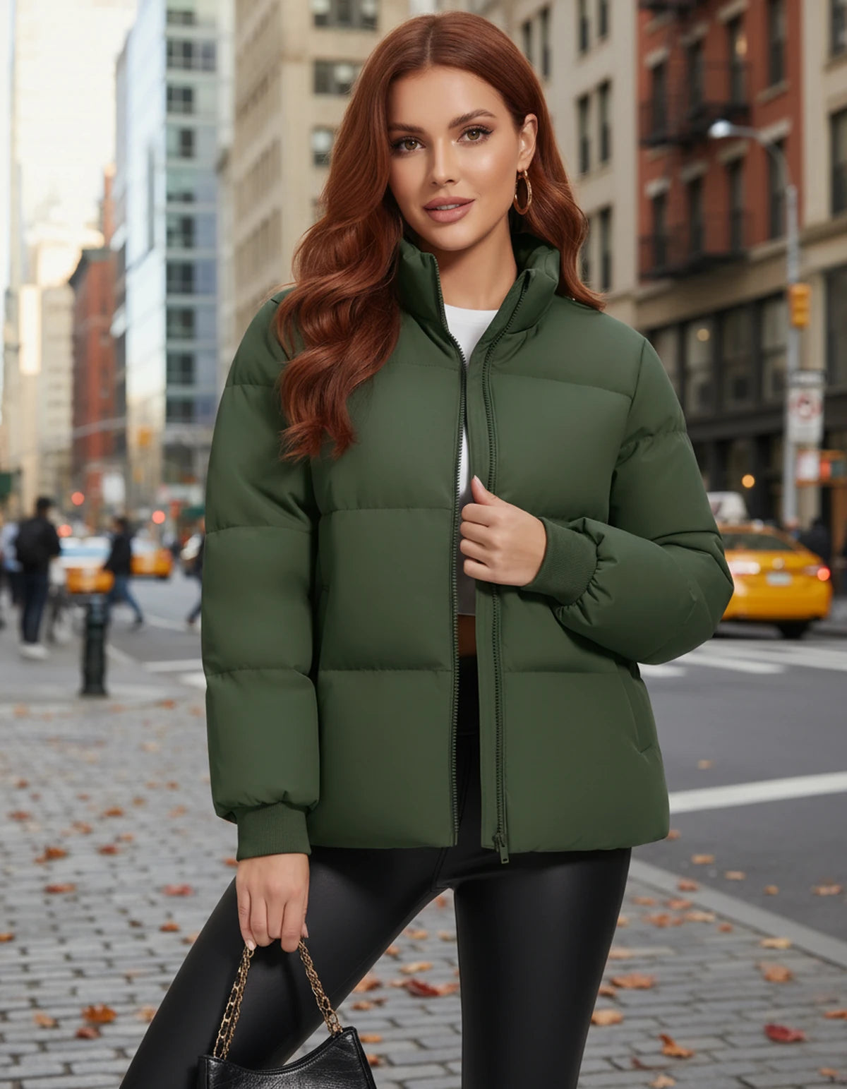 Bryndis Jackets — Army green | SKU: RB-48d636-armygre1-XS,RB-48d636-armygre1-S,RB-48d636-armygre1-M,RB-48d636-armygre1-L,RB-48d636-armygre1-XL,RB-48d636-armygre1-2XL