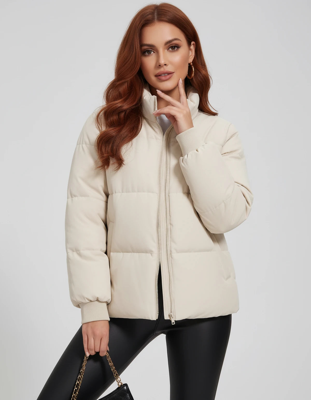 Bryndis Jackets — Off-white | SKU: RB-48d636-offwhite-XS,RB-48d636-offwhite-S,RB-48d636-offwhite-M,RB-48d636-offwhite-L,RB-48d636-offwhite-XL,RB-48d636-offwhite-2XL