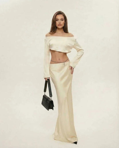 Champagne Satin Bodycon Round Neck Sleeveless Midi Dress | Prom & Celebrations, front view | Ramblion | SKU: AMD-582047391-champagne-L-8169,AMD-582047391-champagne-M-7692,AMD-582047391-champagne-S-1892,AMD-582047391-champagne-XL-4920,AMD-582047391-champagne-XS-9628