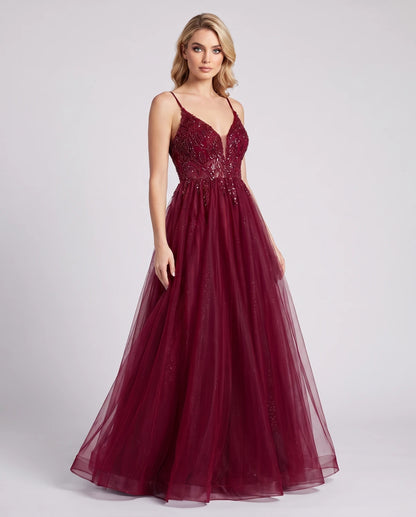 Cadence Maxi Dresses — Burgundy