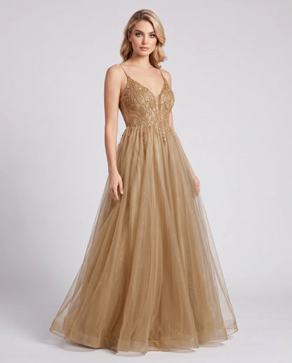 Cadence Maxi Dresses — Champagne