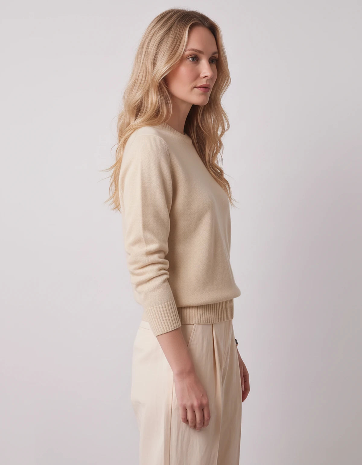 Calenne Sweaters — Apricot | SKU: RB-fe530b-apricot-XS,RB-fe530b-apricot-S,RB-fe530b-apricot-M,RB-fe530b-apricot-L,RB-fe530b-apricot-XL,RB-fe530b-apricot-2XL