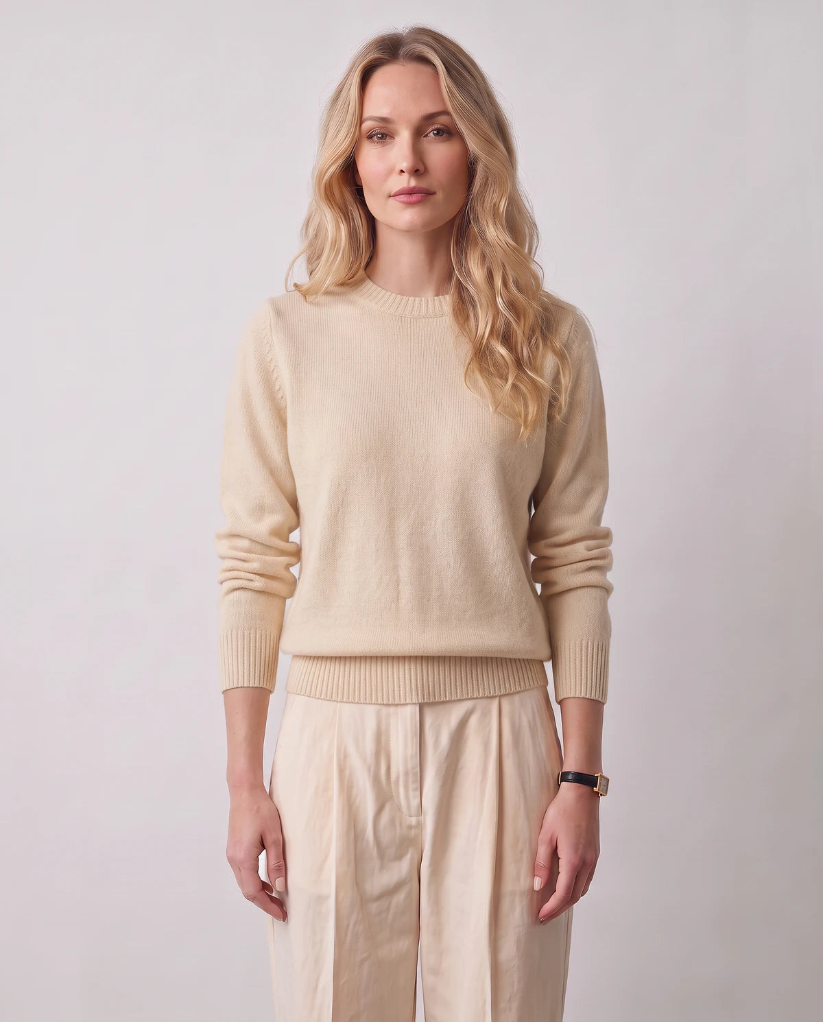 Calenne Sweaters — Apricot | SKU: RB-fe530b-apricot-XS,RB-fe530b-apricot-S,RB-fe530b-apricot-M,RB-fe530b-apricot-L,RB-fe530b-apricot-XL,RB-fe530b-apricot-2XL