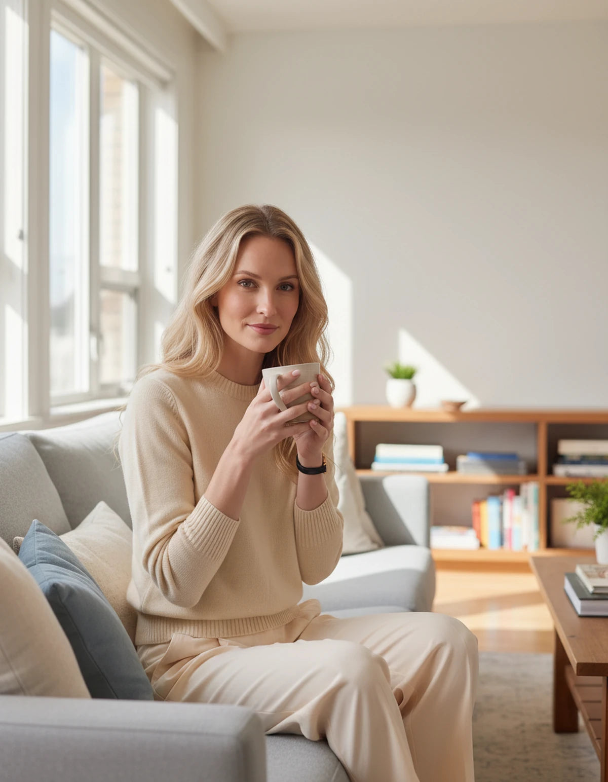 Calenne Sweaters — Apricot | SKU: RB-fe530b-apricot-XS,RB-fe530b-apricot-S,RB-fe530b-apricot-M,RB-fe530b-apricot-L,RB-fe530b-apricot-XL,RB-fe530b-apricot-2XL