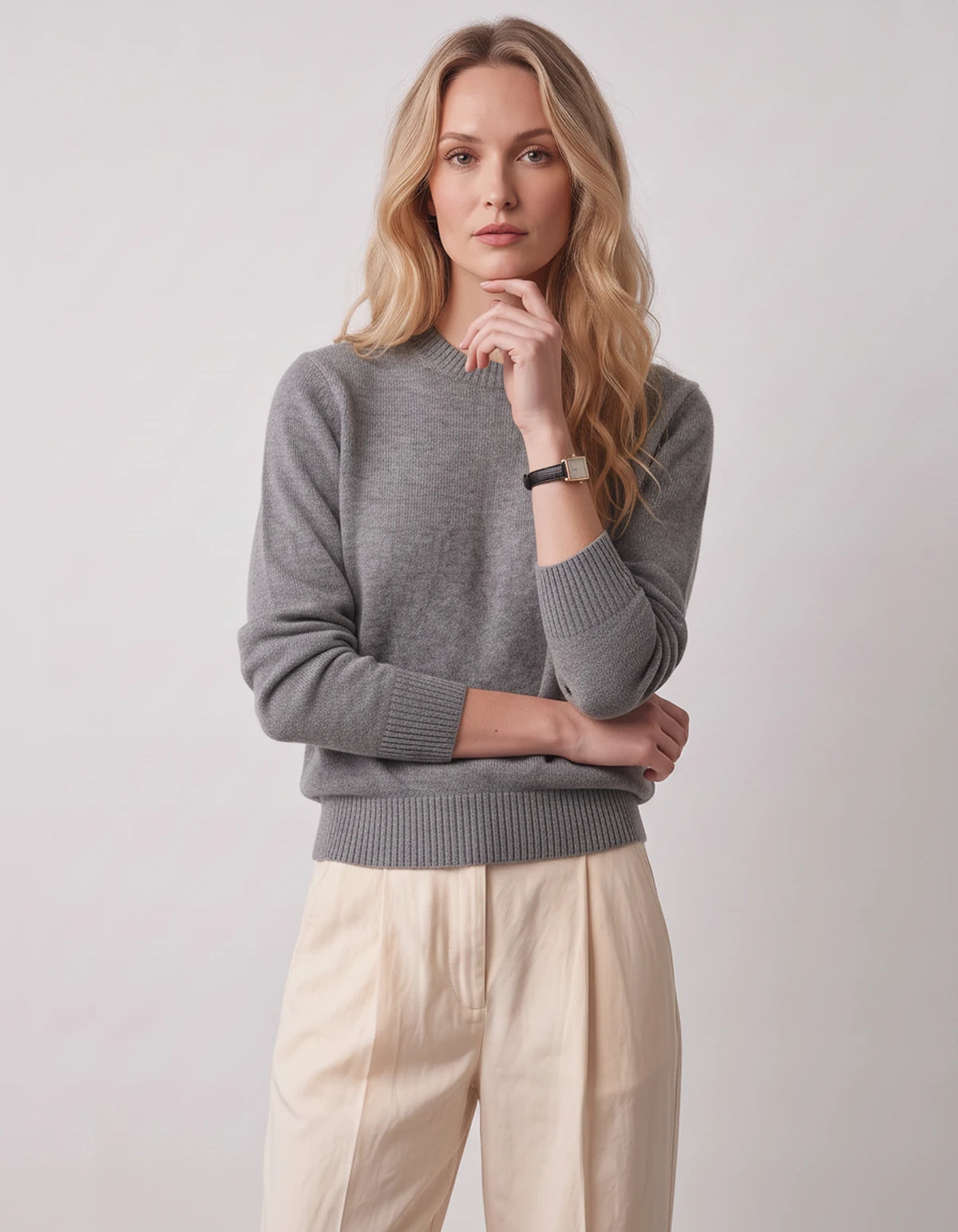 Calenne Sweaters — Gray | SKU: RB-fe530b-gray-XS,RB-fe530b-gray-S,RB-fe530b-gray-M,RB-fe530b-gray-L,RB-fe530b-gray-XL,RB-fe530b-gray-2XL