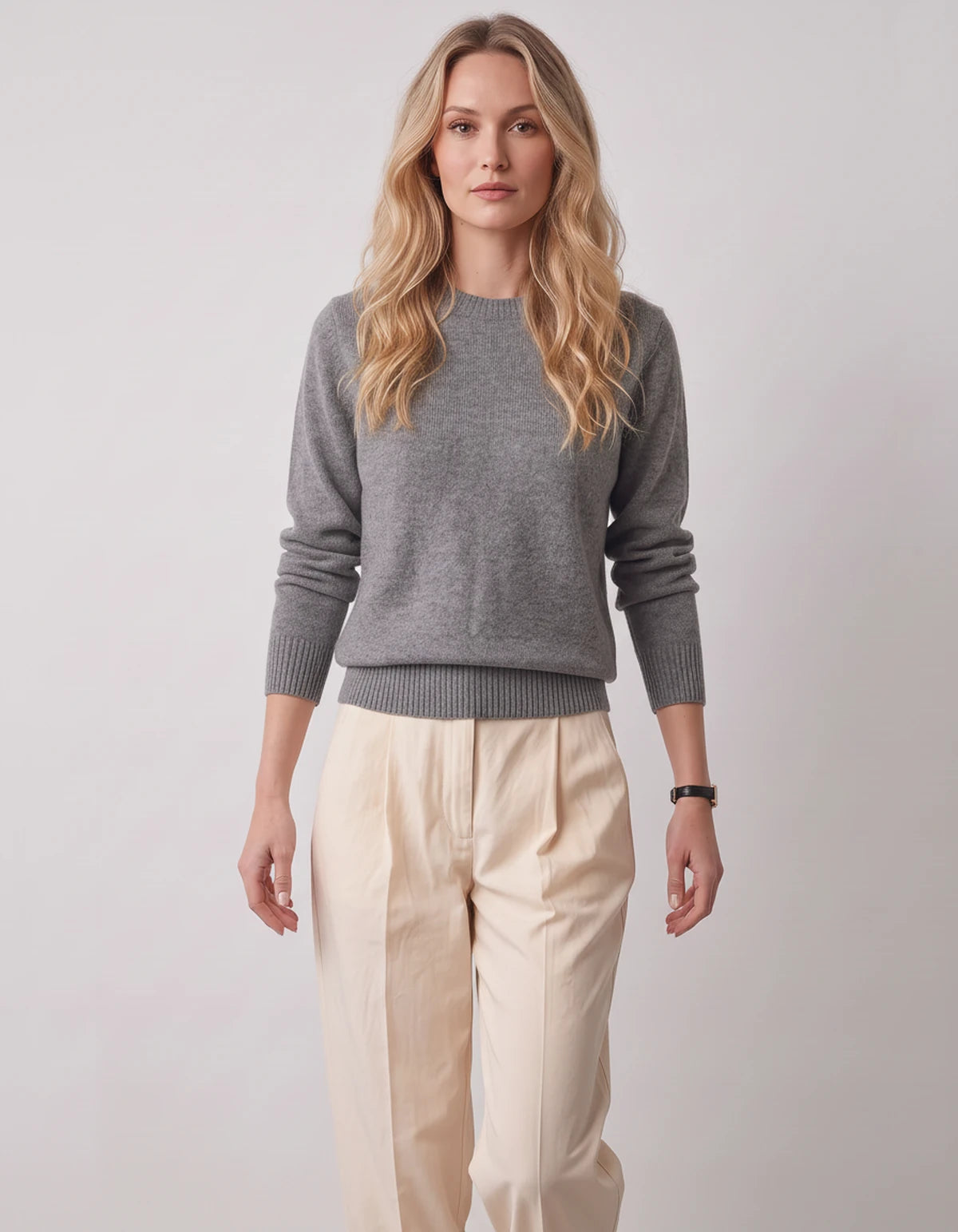 Calenne Sweaters — Gray | SKU: RB-fe530b-gray-XS,RB-fe530b-gray-S,RB-fe530b-gray-M,RB-fe530b-gray-L,RB-fe530b-gray-XL,RB-fe530b-gray-2XL