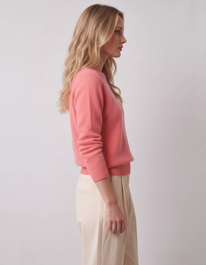 Calenne Sweaters — Pink | SKU: RB-fe530b-pink-XS,RB-fe530b-pink-S,RB-fe530b-pink-M,RB-fe530b-pink-L,RB-fe530b-pink-XL,RB-fe530b-pink-2XL
