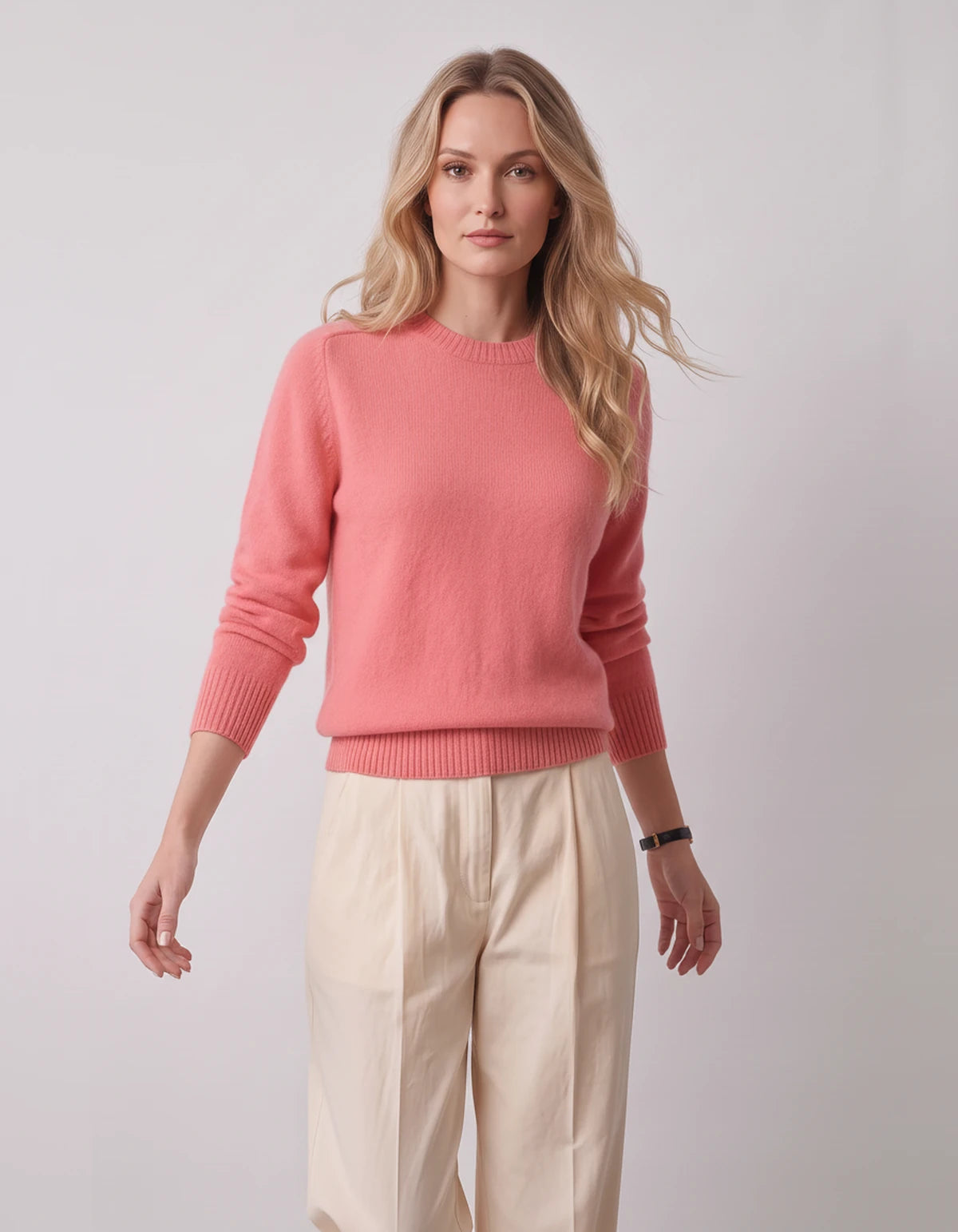 Calenne Sweaters — Pink | SKU: RB-fe530b-pink-XS,RB-fe530b-pink-S,RB-fe530b-pink-M,RB-fe530b-pink-L,RB-fe530b-pink-XL,RB-fe530b-pink-2XL