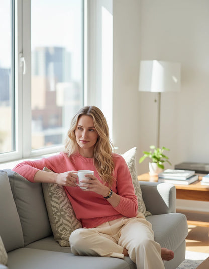 Calenne Sweaters — Pink | SKU: RB-fe530b-pink-XS,RB-fe530b-pink-S,RB-fe530b-pink-M,RB-fe530b-pink-L,RB-fe530b-pink-XL,RB-fe530b-pink-2XL