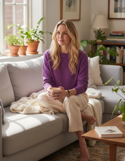 Calenne Sweaters — Purple | SKU: RB-fe530b-purple-XS,RB-fe530b-purple-S,RB-fe530b-purple-M,RB-fe530b-purple-L,RB-fe530b-purple-XL,RB-fe530b-purple-2XL