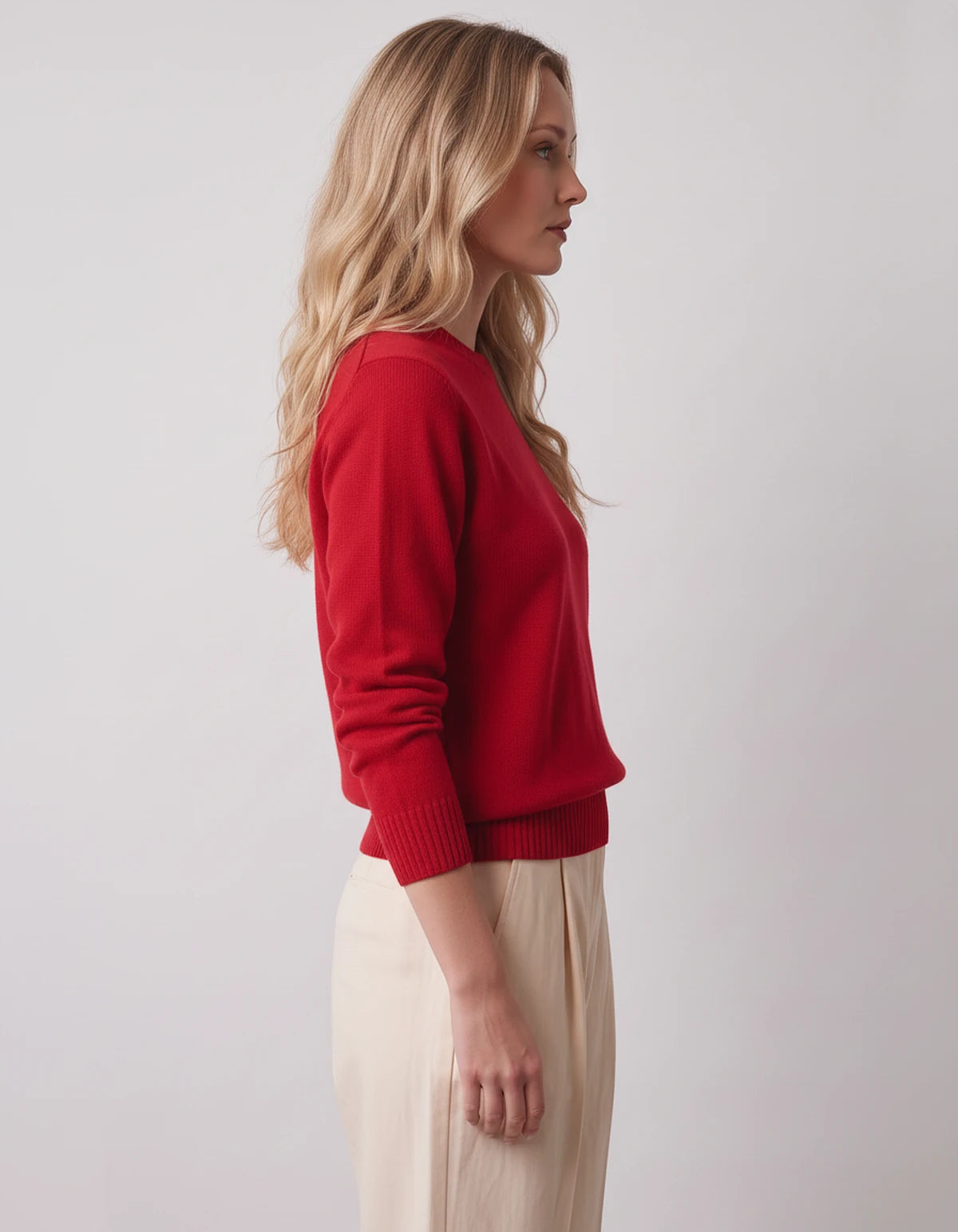 Calenne Sweaters — Red | SKU: RB-fe530b-red-XS,RB-fe530b-red-S,RB-fe530b-red-M,RB-fe530b-red-L,RB-fe530b-red-XL,RB-fe530b-red-2XL