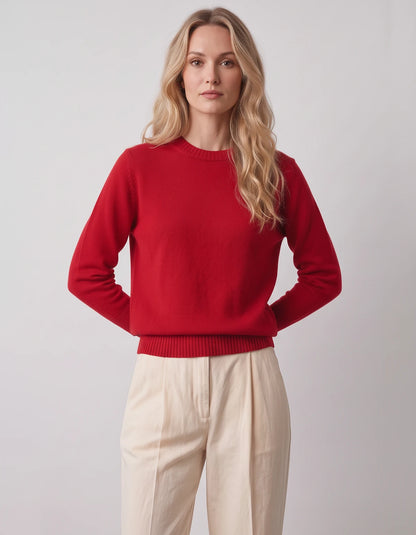 Calenne Sweaters — Red | SKU: RB-fe530b-red-XS,RB-fe530b-red-S,RB-fe530b-red-M,RB-fe530b-red-L,RB-fe530b-red-XL,RB-fe530b-red-2XL