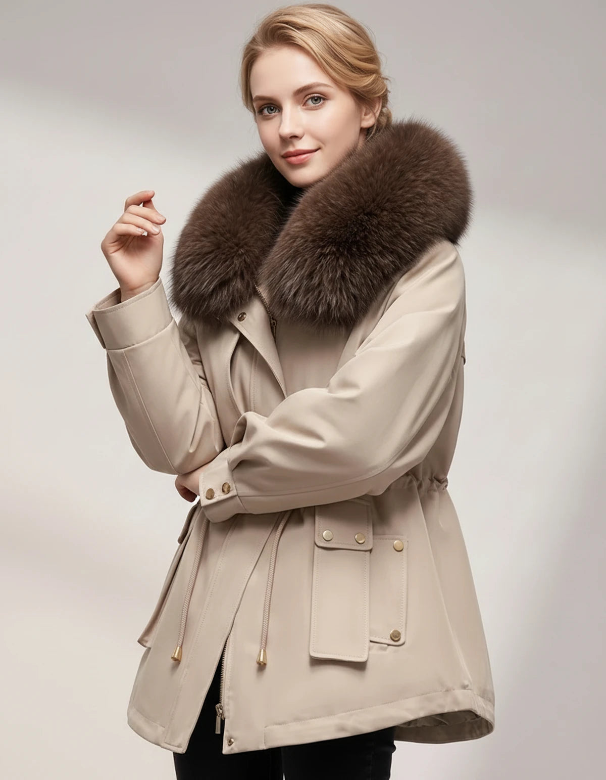 Callista Jackets — Beige | SKU: RB-9b9201-beige-XS,RB-9b9201-beige-S,RB-9b9201-beige-M,RB-9b9201-beige-L,RB-9b9201-beige-XL,RB-9b9201-beige-2XL