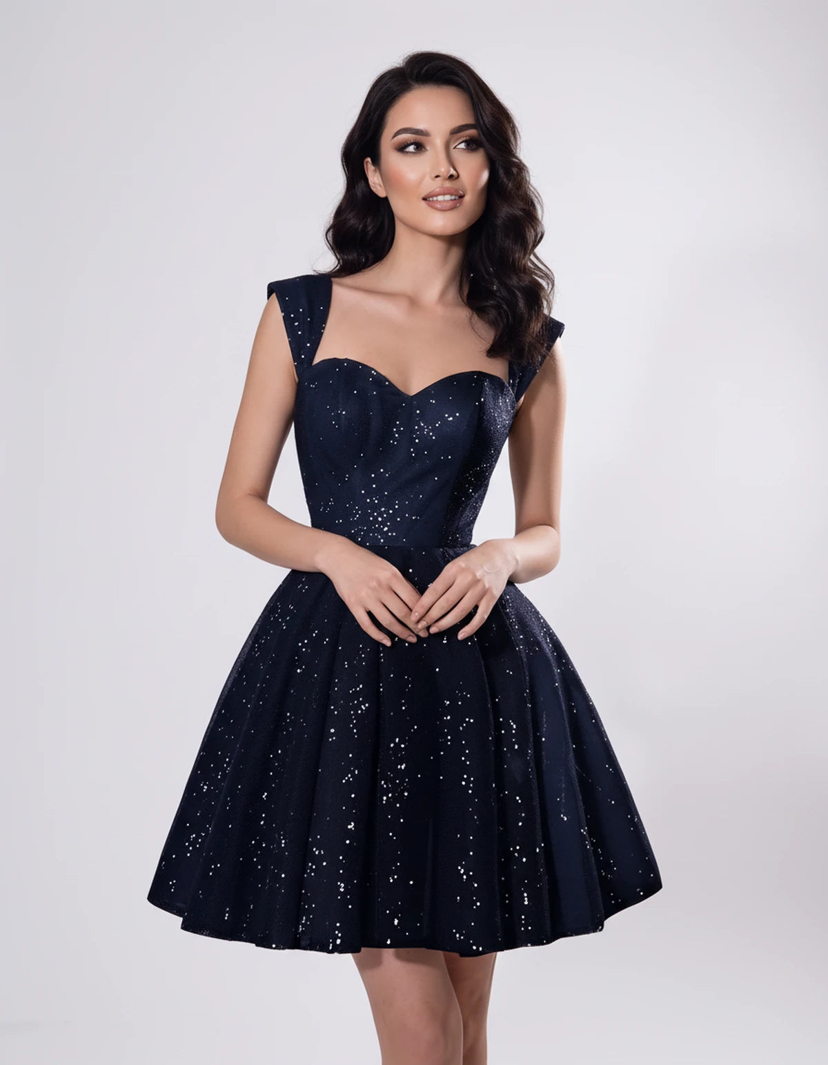 Camellia Mini Dresses — Navy | SKU: RB-7b5df1-navy-2,RB-7b5df1-navy-4,RB-7b5df1-navy-6,RB-7b5df1-navy-8,RB-7b5df1-navy-10,RB-7b5df1-navy-12,RB-7b5df1-navy-14,RB-7b5df1-navy-16,RB-7b5df1-navy-16W,RB-7b5df1-navy-18W,RB-7b5df1-navy-20W,RB-7b5df1-navy-22W