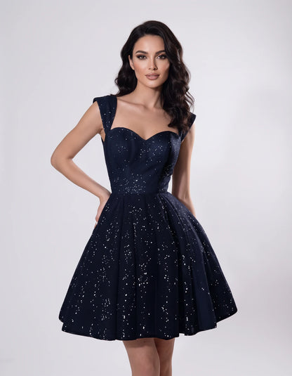 Camellia Mini Dresses — Navy | SKU: RB-7b5df1-navy-2,RB-7b5df1-navy-4,RB-7b5df1-navy-6,RB-7b5df1-navy-8,RB-7b5df1-navy-10,RB-7b5df1-navy-12,RB-7b5df1-navy-14,RB-7b5df1-navy-16,RB-7b5df1-navy-16W,RB-7b5df1-navy-18W,RB-7b5df1-navy-20W,RB-7b5df1-navy-22W