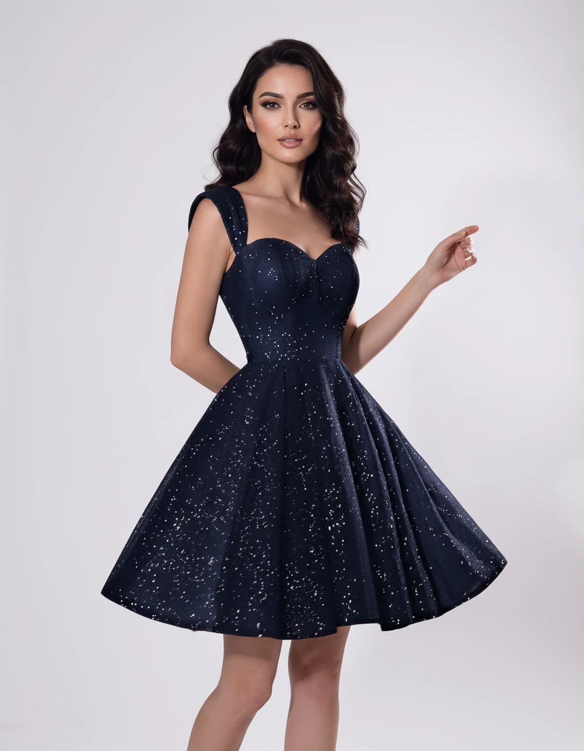 Camellia Mini Dresses — Navy | SKU: RB-7b5df1-navy-2,RB-7b5df1-navy-4,RB-7b5df1-navy-6,RB-7b5df1-navy-8,RB-7b5df1-navy-10,RB-7b5df1-navy-12,RB-7b5df1-navy-14,RB-7b5df1-navy-16,RB-7b5df1-navy-16W,RB-7b5df1-navy-18W,RB-7b5df1-navy-20W,RB-7b5df1-navy-22W