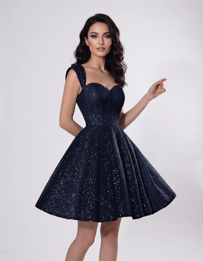 Camellia Mini Dresses — Navy | SKU: RB-7b5df1-navy-2,RB-7b5df1-navy-4,RB-7b5df1-navy-6,RB-7b5df1-navy-8,RB-7b5df1-navy-10,RB-7b5df1-navy-12,RB-7b5df1-navy-14,RB-7b5df1-navy-16,RB-7b5df1-navy-16W,RB-7b5df1-navy-18W,RB-7b5df1-navy-20W,RB-7b5df1-navy-22W