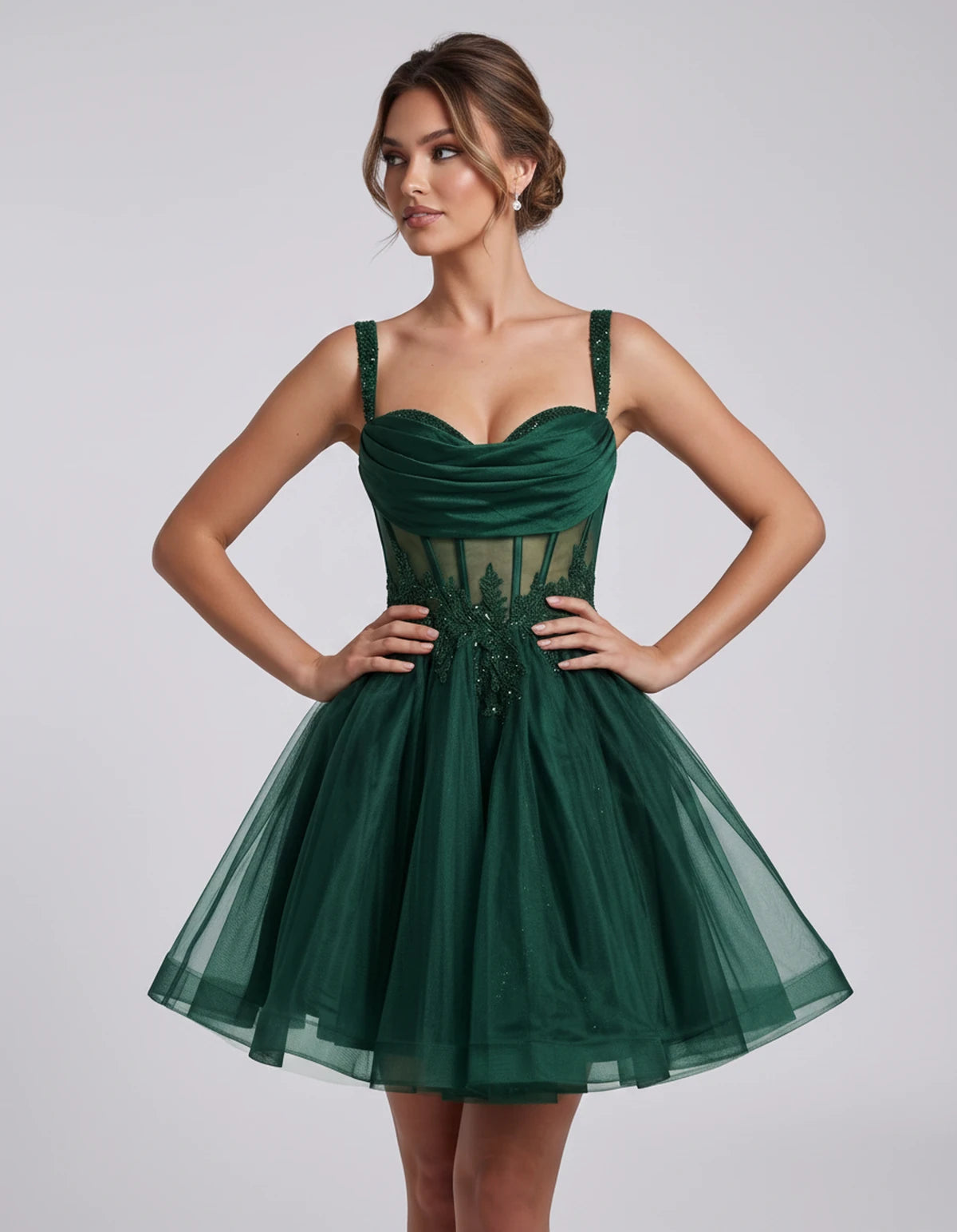 Caravelle Mini Dresses — Green | SKU: RB-e7e7aa-green-2,RB-e7e7aa-green-4,RB-e7e7aa-green-6,RB-e7e7aa-green-8,RB-e7e7aa-green-10,RB-e7e7aa-green-12,RB-e7e7aa-green-14,RB-e7e7aa-green-14W,RB-e7e7aa-green-16,RB-e7e7aa-green-16W,RB-e7e7aa-green-18W,RB-e7e7aa-green-20W