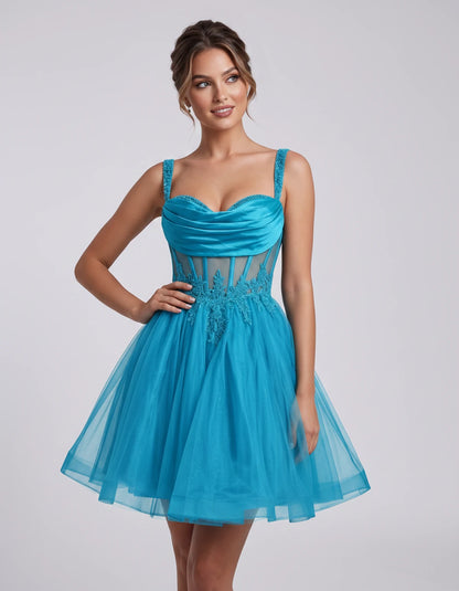 Caravelle Mini Dresses — Lake Blue | SKU: RB-e7e7aa-lakeblue-2,RB-e7e7aa-lakeblue-4,RB-e7e7aa-lakeblue-6,RB-e7e7aa-lakeblue-8,RB-e7e7aa-lakeblue-10,RB-e7e7aa-lakeblue-12,RB-e7e7aa-lakeblue-14,RB-e7e7aa-lakeblue-14W,RB-e7e7aa-lakeblue-16,RB-e7e7aa-lakeblue-16W,RB-e7e7aa-lakeblue-18W,RB-e7e7aa-lakeblue-20W
